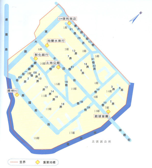 光田里地圖